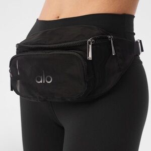 Alo Black Mesh Waist Pack